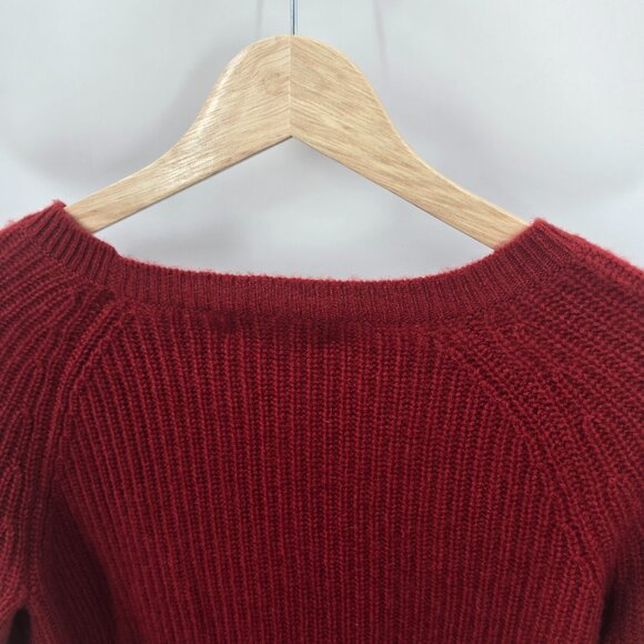 Lord & Taylor Red Cashmere Classic Boatneck Sweater XS - Picture 6 of 9